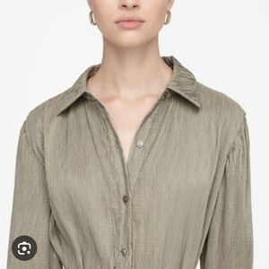 Anine Bing Alma Shirt Dress Large